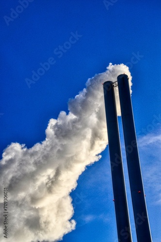 chimney with smoke