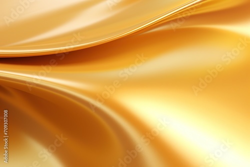3D golden satin background with some smooth lines in it, Ai Generated
