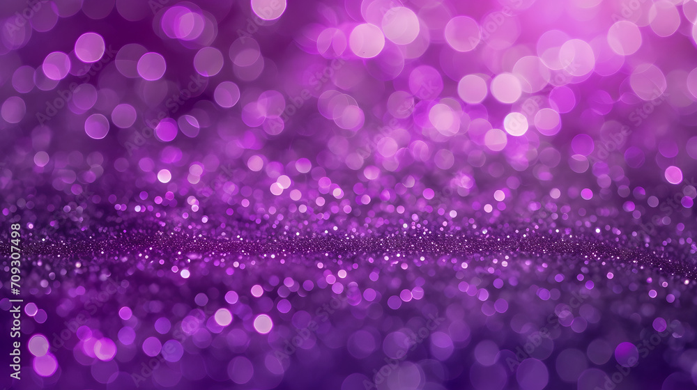 Vibrant Purple Bokeh Background Sparkling Abstract Texture