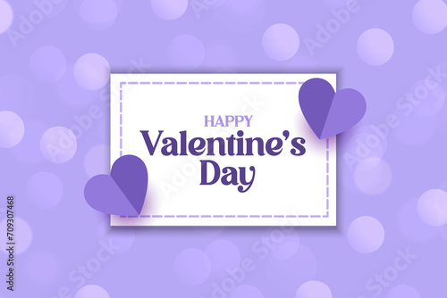 Happy Valentine's Day greeting card.