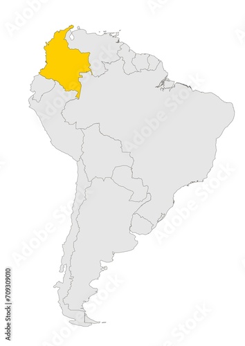 Colombia en Am  rica del Sur