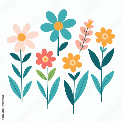 Seamless flower pattern illustration
