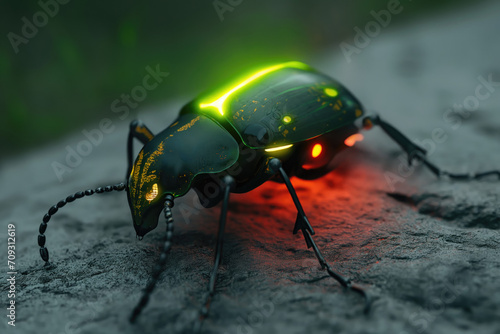 robot firefly insect . generative ai © Tomislav