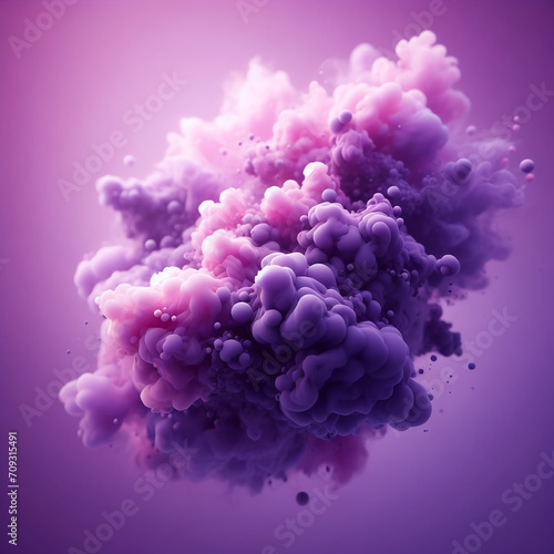 cute violet holi smoke background	