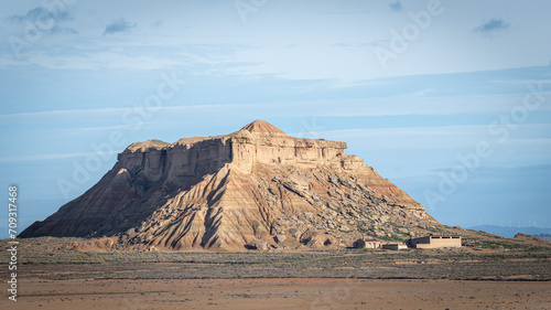 Paisaje de las Bardenas Reales en Navarra 