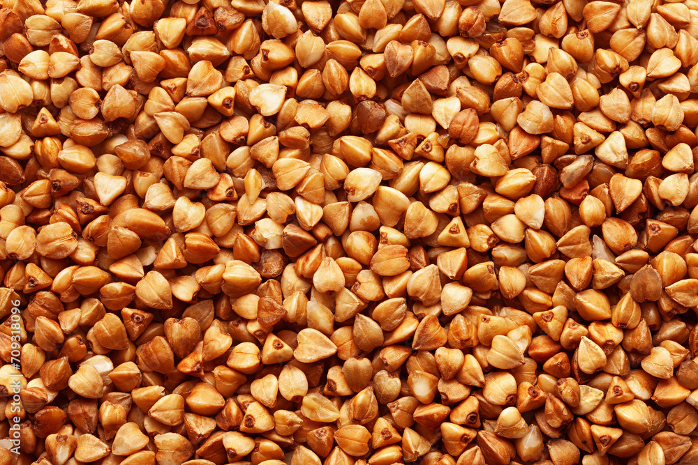 Buckwheat isolated on white background, full depth of field Buckwheat isolated on white background, full depth of field