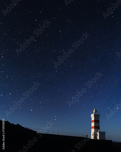 lighthouse at night