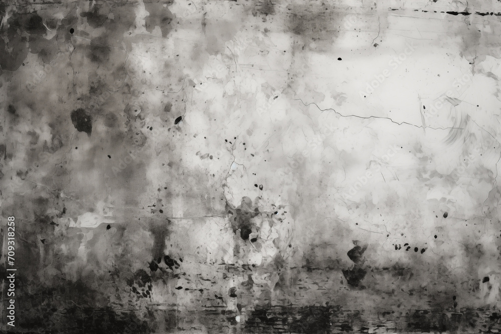 Abstract Black and White Grunge Texture Background