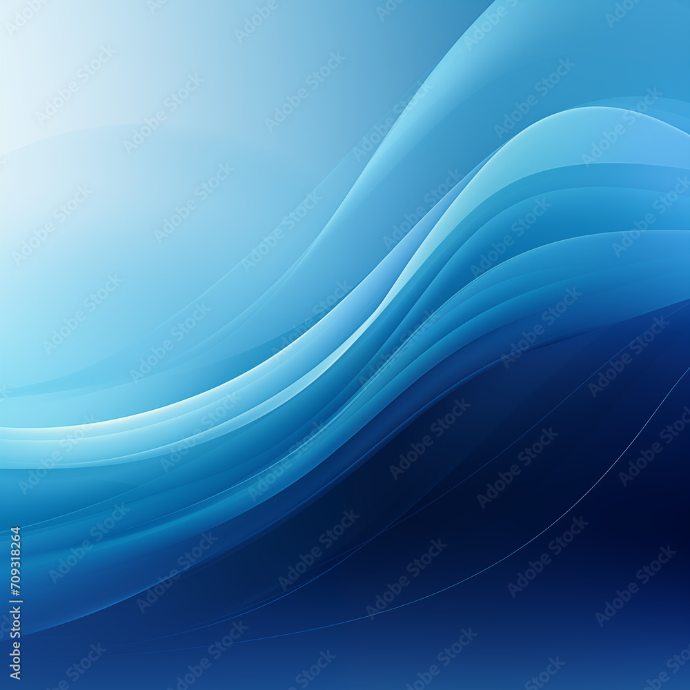 Abstract Blue Waves Background with Smooth Lines Abstract Blue Waves Background with Smooth Lines