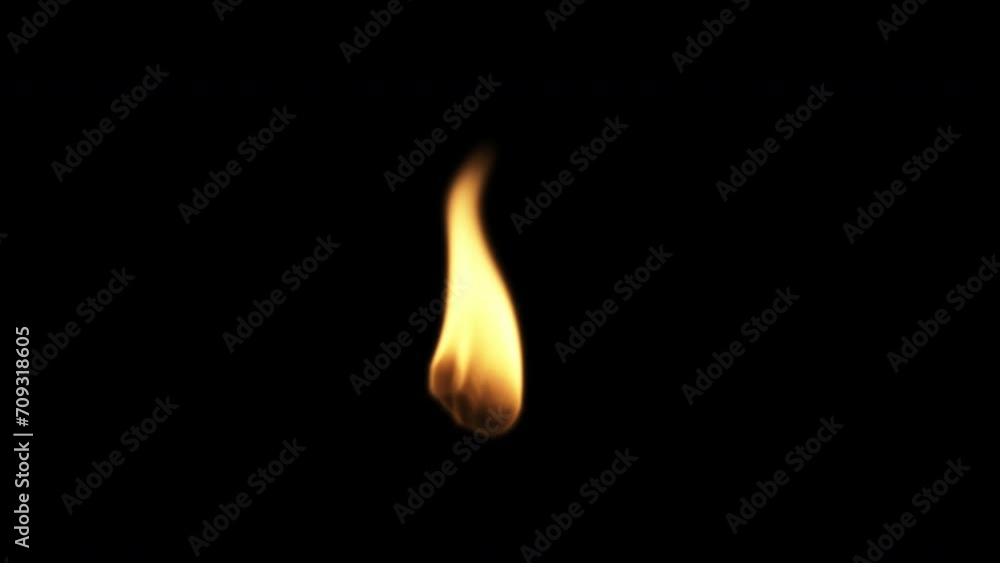 Match fire lighting on black background
Match fire lighting on black background
