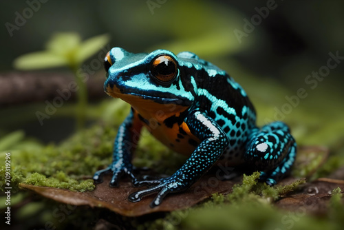 Beautiful and Vibrant Mimic Poison Frog © Brandon