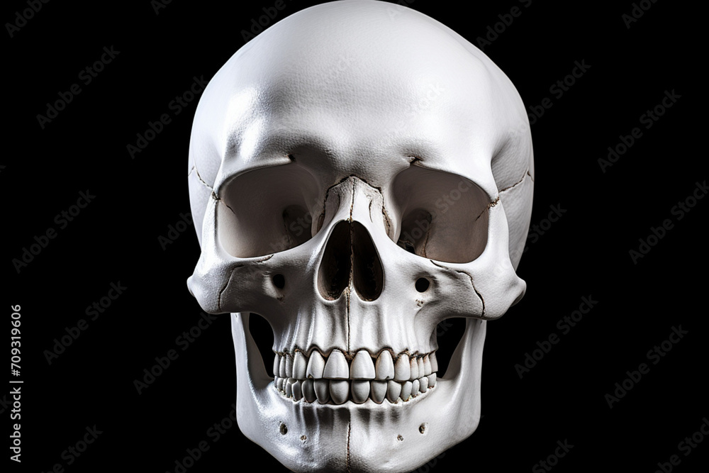 skull on black