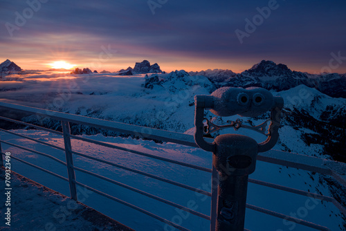 Winter in the Dolomites, Italy