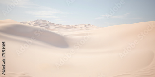 White sand in the desert