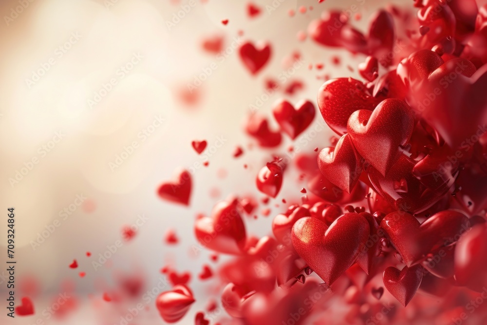Valentine's Day card with small hearts design. Valentine's Day card with small hearts design.