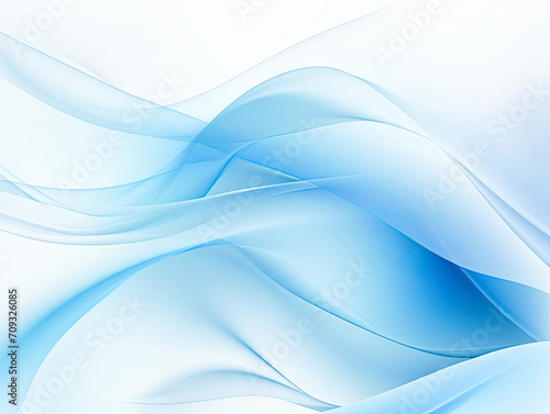 light blue abstract wavy background © petro