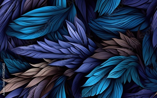blue and red feathers © Shijil