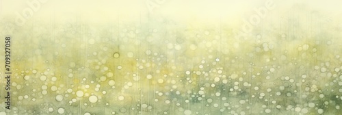 Golden green spring landscape. Artistic bokeh and nature melting together to a dream card, banner. Illusory, enchanting mirage of a seasonal spring arrival. Ephemeral nature coming through the winter. photo