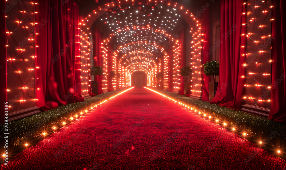 Red Carpet Glamour Develop backdrops with a touch of Hollywood glamour, suitable for red carpet events