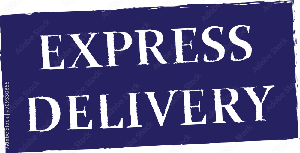 Fototapeta premium express delivery - postal rubber stamp
