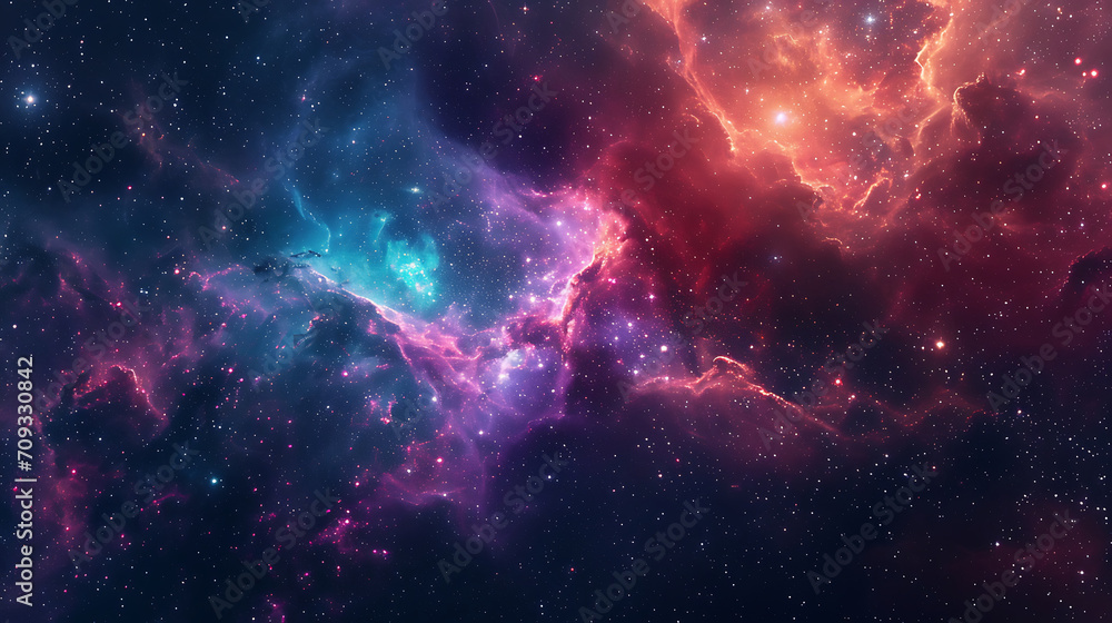 the nebula in space 