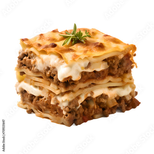 png of pastitsio Greek lasagna photo