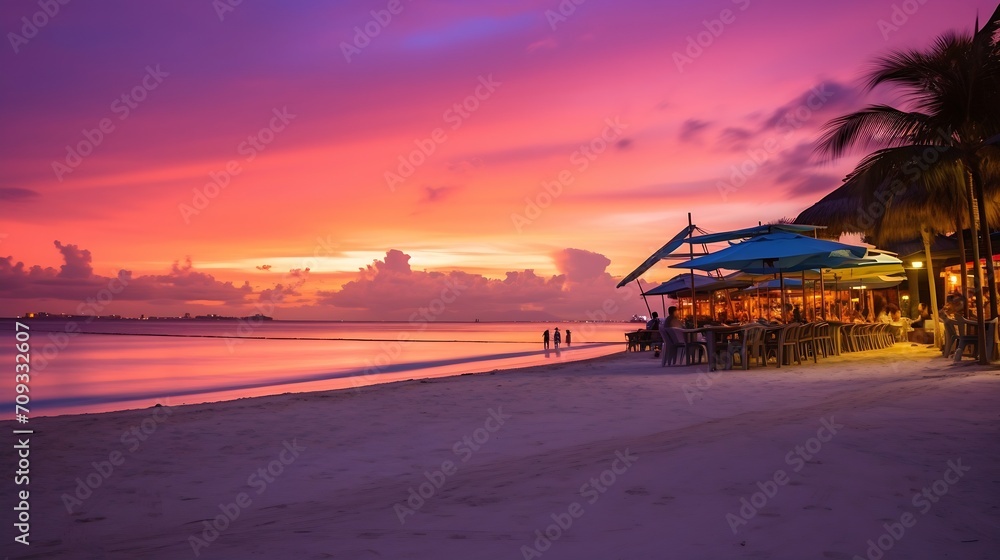 Generative AI : Twilight By The Beach Boracay Island Generative AI : Twilight By The Beach Boracay Island
