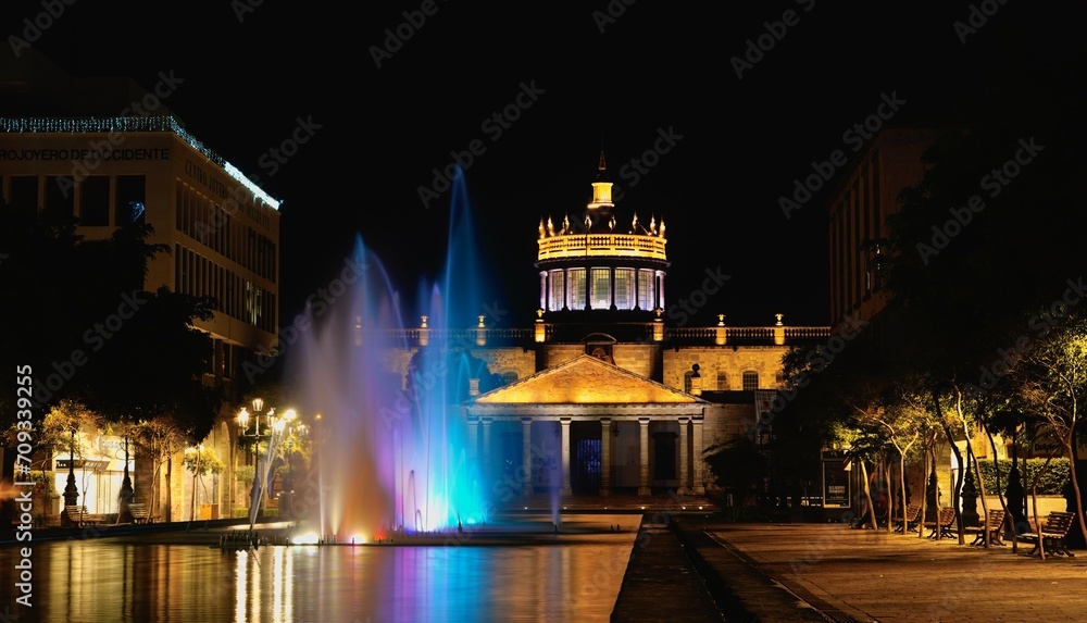 Fototapeta premium Guadalajara at night