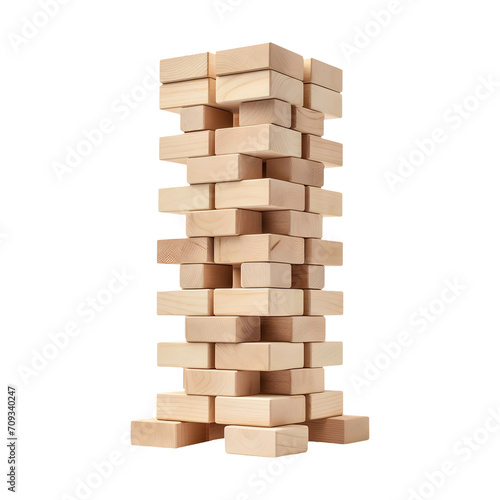 JENGA_BLOCKS isolated on transparent and white background