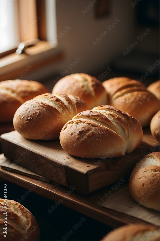 freshly baked bread	