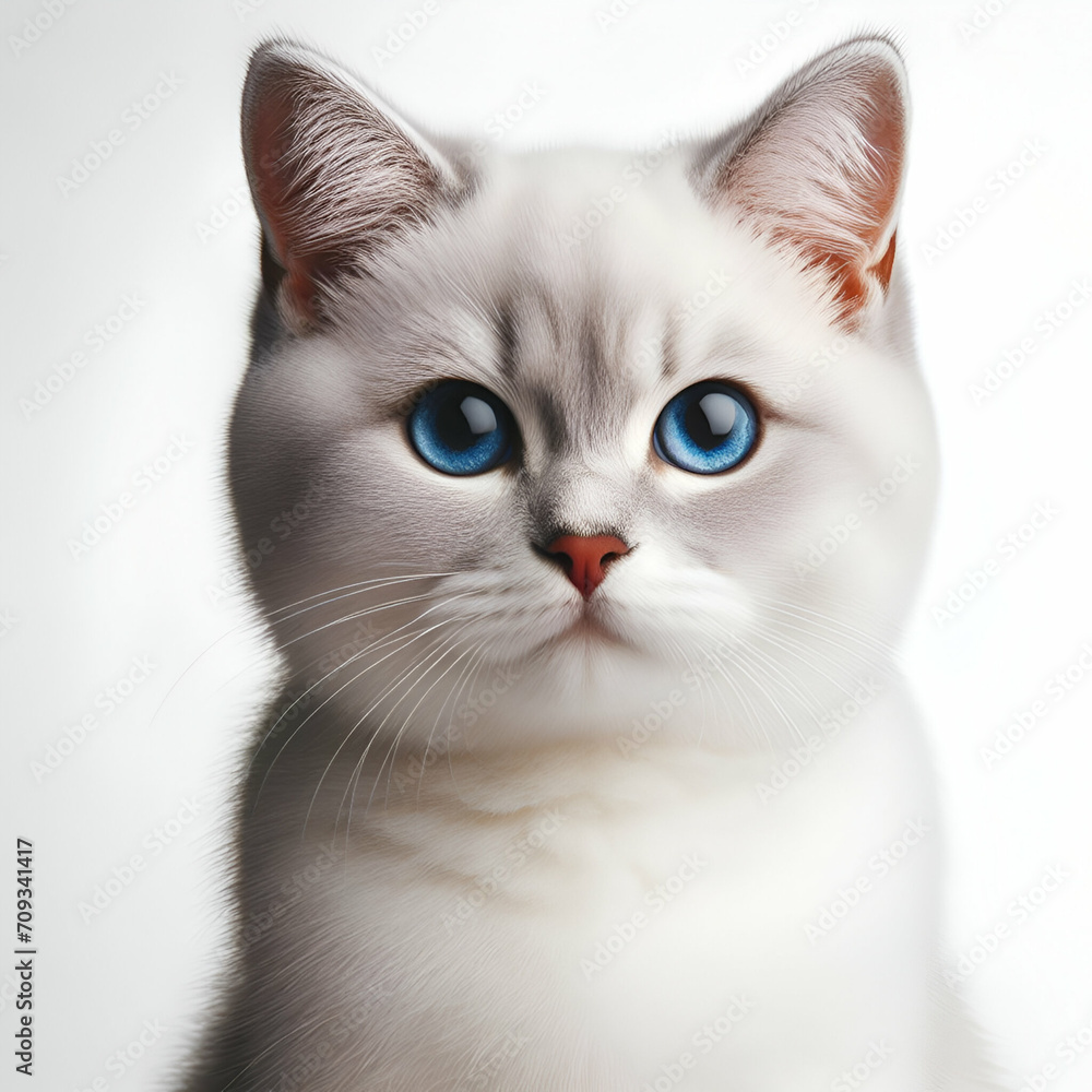Cat isolated on white background 