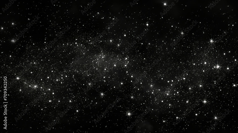 celestial black stars background illustration space astronomy, sky shining, cosmic dark celestial black stars background - obrazy, fototapety, plakaty 