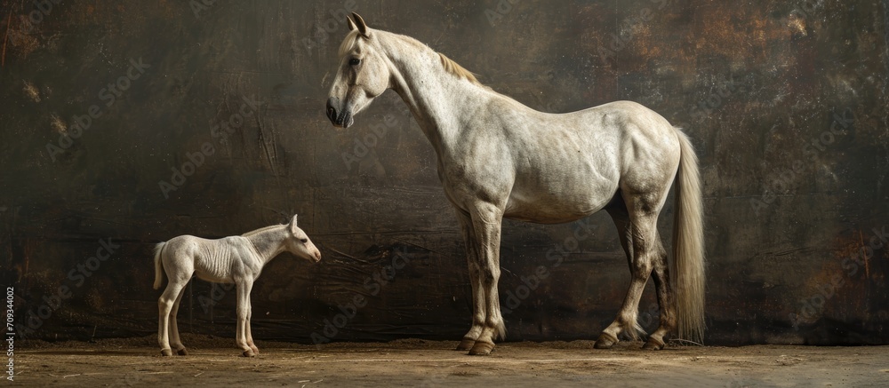 Obraz premium horse and foal from Westphalia