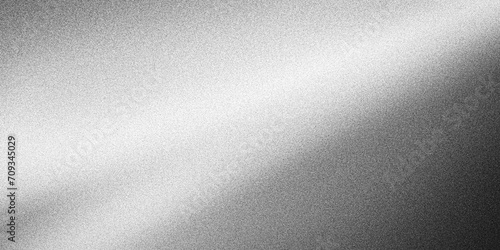 Gray grainy gradient background black white monochrome abstract noise texture banner backdrop design
