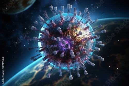 The planet faces an imminent peril with the outbreak of Disease X, a viral pandemic threat photo