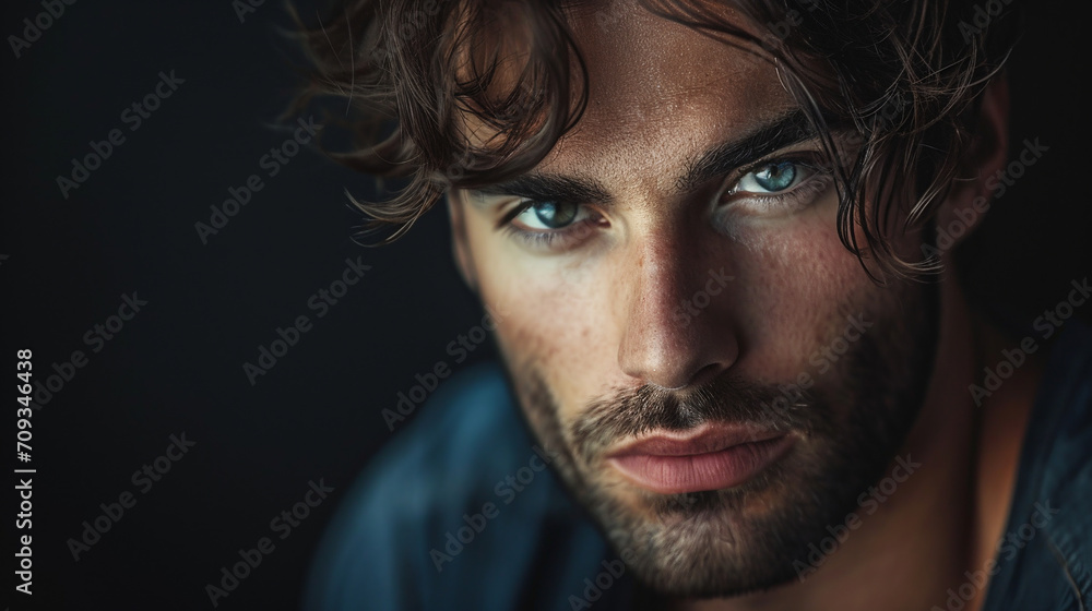 Portrait of a man. Portrait of a man.