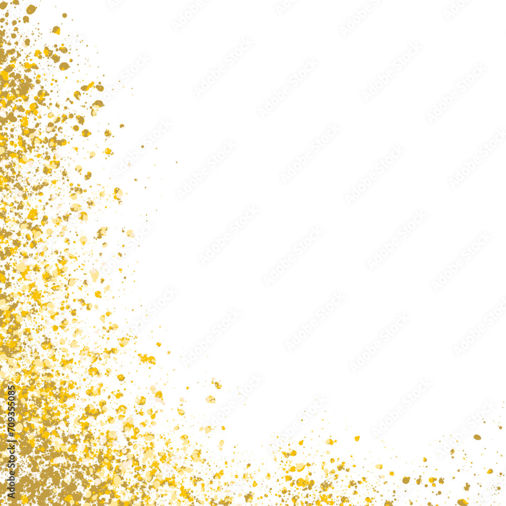 Fototapeta premium Gold powder splash element