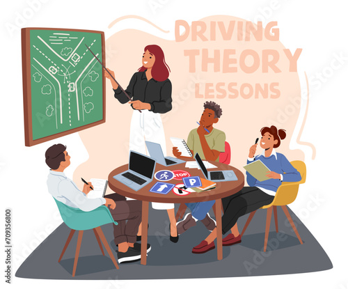 Characters In Driving School Grasp Road Rules, Defensive Driving Techniques, And Vehicle Control Skills Through Lessons
