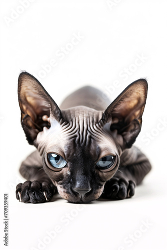 Sphynx cat isolated on white background