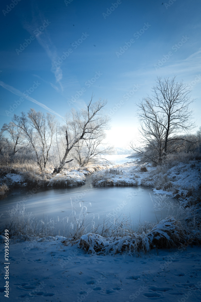 Fototapeta premium winter lake 