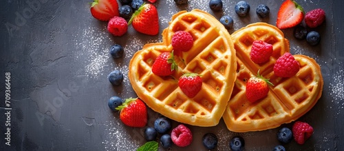 waffles in the shape of a heart