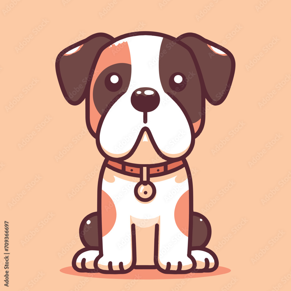 cute dog cartoon style illustration cute dog cartoon style illustration