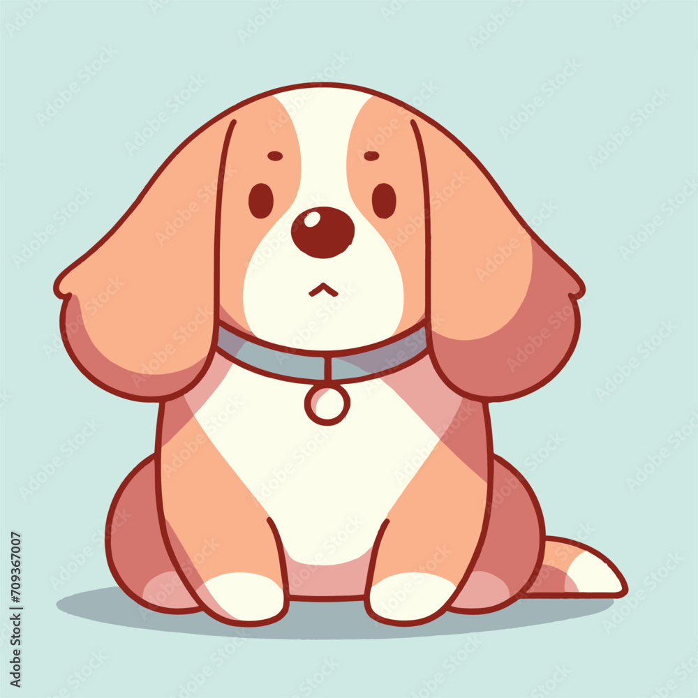 cute dog cartoon style illustration cute dog cartoon style illustration