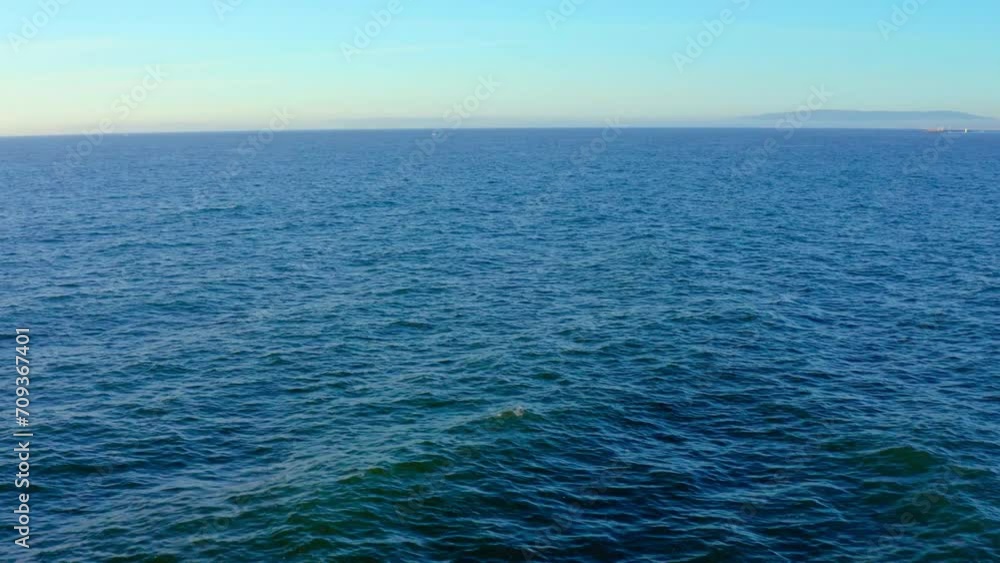 custom made wallpaper toronto digitalFlying Over Deep Blue Ocean. Aerial View. Pure blue Ocean water waves with light reflections.