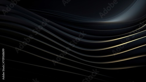 Abstract black wave texture pattern background with flowing curves and elegant design