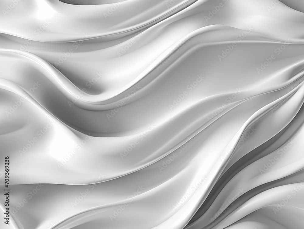 White Abstract Fabric Drip Swoosh Curve Background