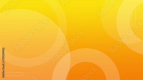 abstract yellow and orange background animation with circular shapes photo