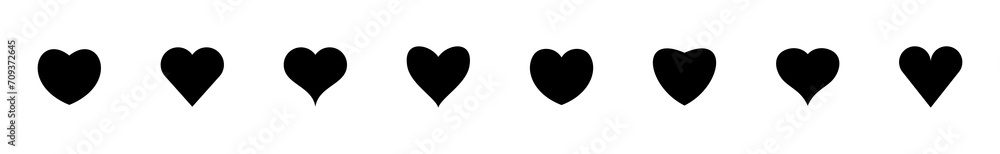 Love icon set. Heart icon vector. Like icon vector. Love icon set. Heart icon vector. Like icon vector.