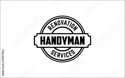 Illustration vector graphic of construction, home repair, renovation, and building concept logo design template