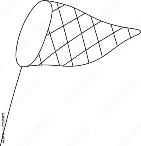 Butterfly Net Outline